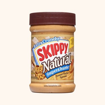 کره بادام زمینی اسکیپی کرانچی بدون گلوتن - قهوه ای