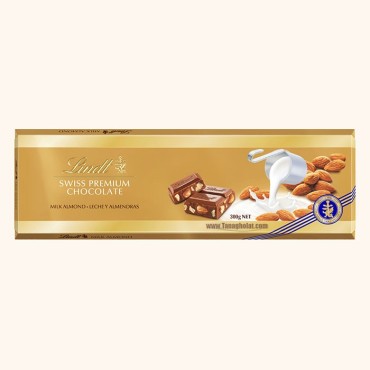 شکلات لینت مدل سوئیس پریمیوم- شیری بادامی