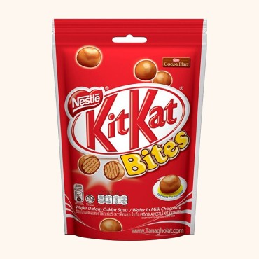 شکلات دراژه کیت کیت مدل bites ویفر با روکش شکلات شیری - 200 گرمی 