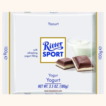 شکلات 100 گرمی ریتر اسپرت (Ritter sport) سفید - ماست
