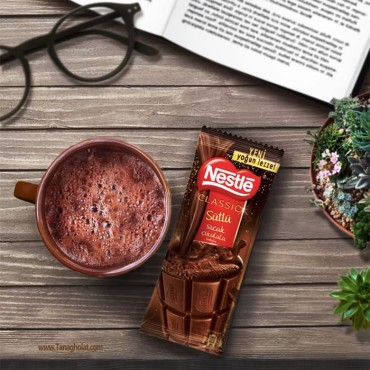 هات چاکلت نستله کلاسیک شیری 