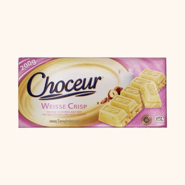 شکلات سفید شوکور کریسپی برنج با فندق