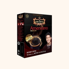 قهوه امریکانو فوری کینگ کافی - 15 عددی 