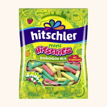 تافی میوه ای هیشلر مدل مدادی مخلوط ترش - 125 گرمی 