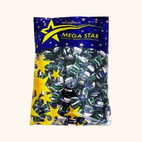 تافی بلوبری مگا استار با مغز کرم دار- یک کیلویی