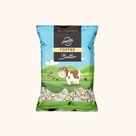 تافی کره ای مگا استار با مغز کرم دار - 170 گرمی 