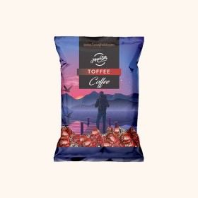 تافی قهوه مگا استار با مغز کرم کاکائو - 170 گرمی