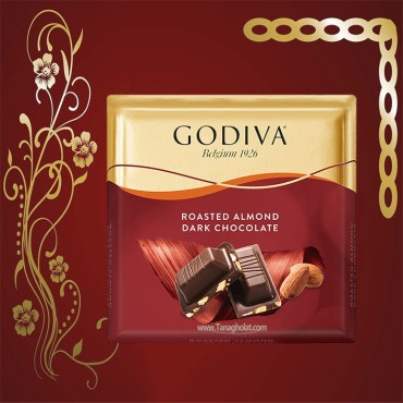 شکلات تلخ گودیوا بادام بو داده - 60 گرمی 