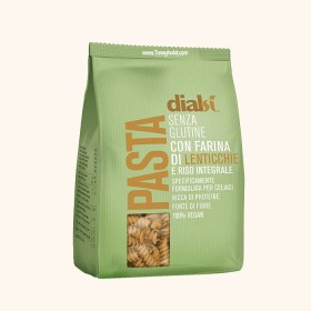 پاستا فسیلی دیالسی با آرد عدس و برنج قهوه ای بدون گلوتن 