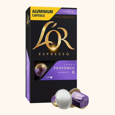 کپسول قهوه نسپرسو لور اسپرسو لانگو 8 پروفوندو - 10 عددی