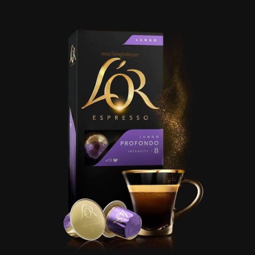 کپسول قهوه نسپرسو لور اسپرسو لانگو 8 پروفوندو - 10 عددی