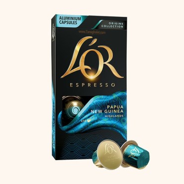 کپسول قهوه نسپرسو لور اسپرسو مدل پاپوآ گینه نو هایلایت - 10 عددی
