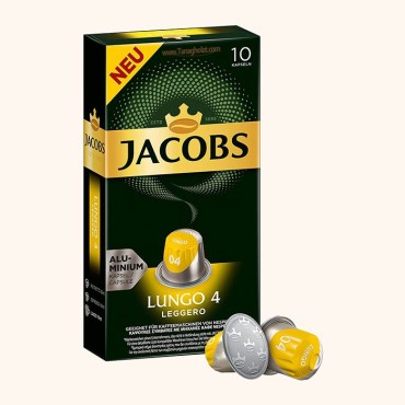 کپسول قهوه نسپرسو جاکوبز لانگو 4 لگرو - 10 عددی