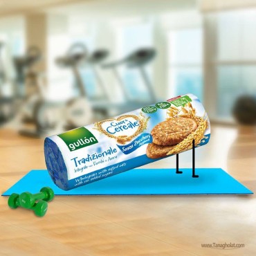 بیسکویت غلات سبوسدار تردیشنال بدون شکر افزوده و وگان گولون