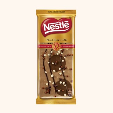 شکلات دو رنگ نستله مدل دکوریشن سفید کاراملی