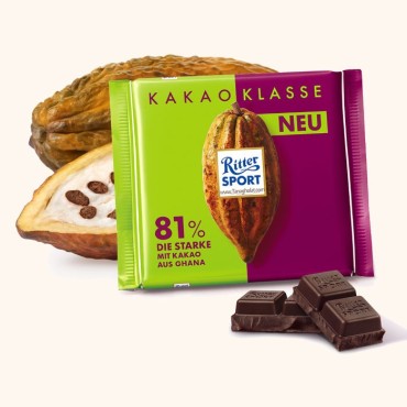 شکلات تلخ ریتر اسپرت 81 درصد 100 گرمی