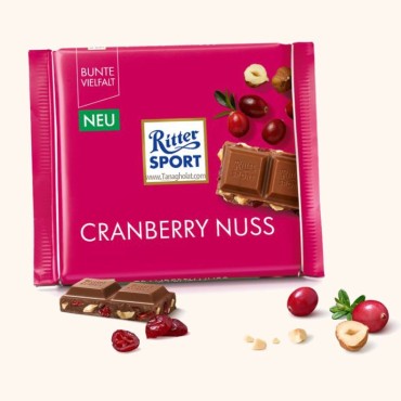 شکلات شیری ریتر اسپرت کرن بری و فندق- 100 گرمی