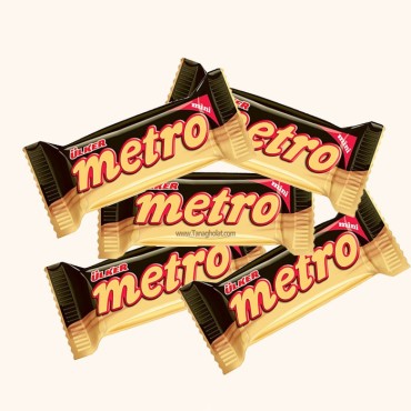 شکلات پذیرایی مترو مینی کاراملی - نیم کیلویی