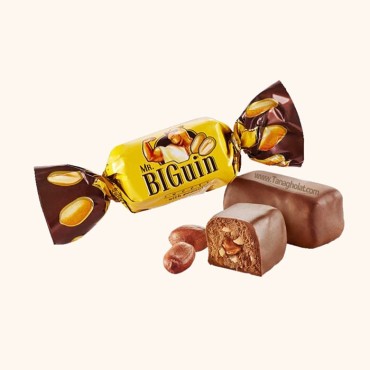 شکلات پذیرایی ABK مستر بیگویین بادام زمینی - نیم کیلویی