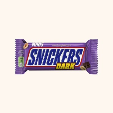 شکلات پذیرایی اسنیکرز مینی تلخ و بادام زمینی - نیم کیلویی