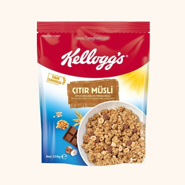 موسلی صبحانه کلاگز کریسپی با شکلات و فندق - 310 گرمی