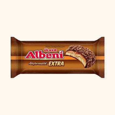 بیسکوییت آلبنی با طعم اکسترا کاراملی شکلاتی 170 گرمی