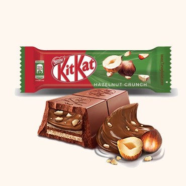 شکلات شیری کیت کت 2 انگشتی فندقی