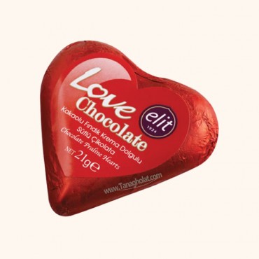 شکلات تزئینی الیت مدل Love chocolate قلبی کوچک