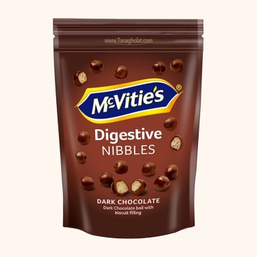 بیسکویت دایجستیو مک ویتیز مدل توپی با روکش شکلات تلخ