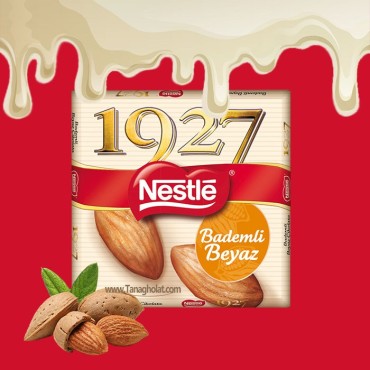 شکلات سفید نستله 1927 بادامی