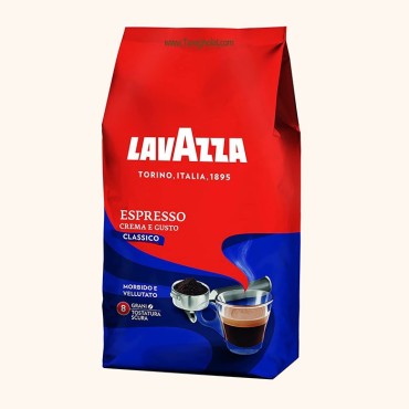 دانه قهوه لاواتزا مدل اسپرسو کرما گوستو کلاسیکو 8 - یک کیلوگرمی
