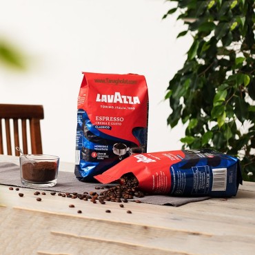 دانه قهوه لاواتزا مدل اسپرسو کرما گوستو کلاسیکو 8 - یک کیلوگرمی