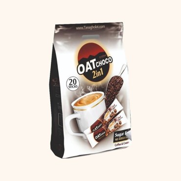 پودر قهوه فوری اوت چوکو  2 در1 بدون شکر - 20 ساشه ای