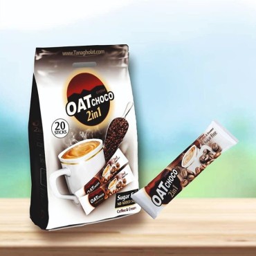 پودر قهوه فوری اوت چوکو  2 در1 بدون شکر - 20 ساشه ای