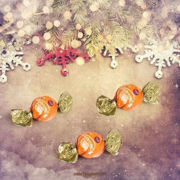 شکلات پذیرایی الیت سوپریمو شیری با مغز کاراملی - نیم کیلویی