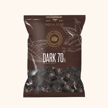 شکلات پذیرایی تلخ 70% مگا استار یک کیلویی