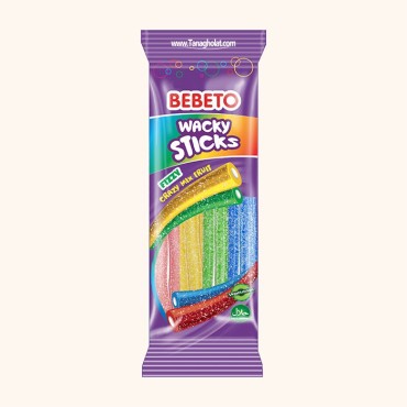 پاستیل ببتو مدل لوله ای ترش مخلوط میوه ای