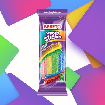 پاستیل ببتو مدل لوله ای ترش مخلوط میوه ای