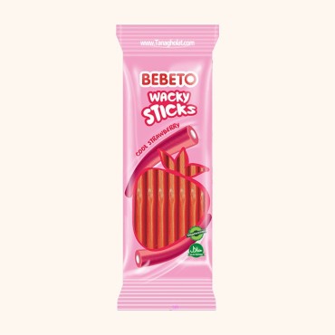 پاستیل ببتو مدل لوله ای با طعم توت فرنگی