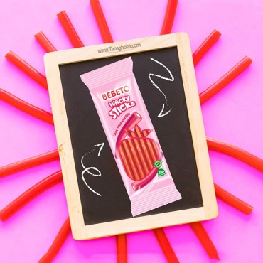 پاستیل ببتو مدل لوله ای با طعم توت فرنگی