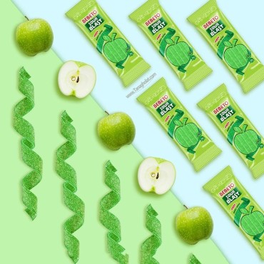 پاستیل ببتو مدل نواری ترش با طعم سیب