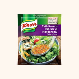 چاشنی سالاد KNORR فلفل قرمز شیرین و جعفری - 5 عددی