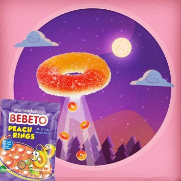 BEBETO peach rings jelly gum