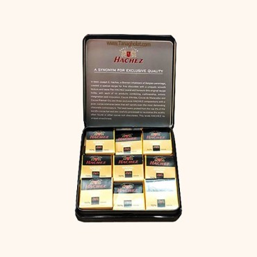 شکلات تلخ هاچز 70 درصد جعبه فلزی 108 گرمی