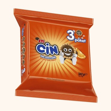 بیسکویت اتی سین با سس پرتقالی - بسته 3 عددی 342 گرمی