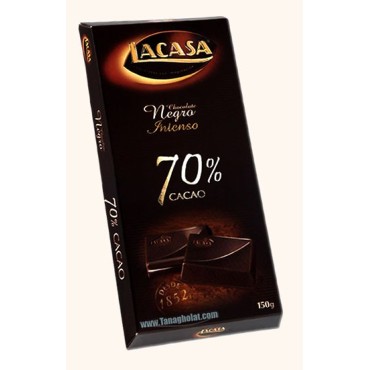 شکلات تلخ 150 گرمی تلخ 70% لاکازا