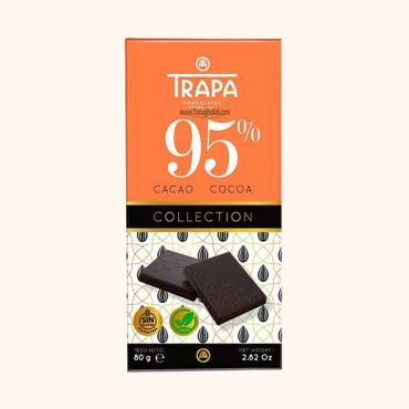 شکلات تلخ تراپا 95 درصد بدون گلوتن