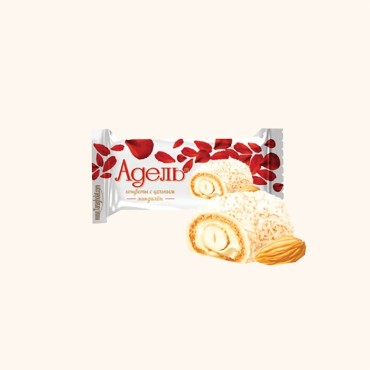 بسته کادویی ویفر نارگیلی آکوند مدل Agejib با مغز خامه و بادام