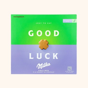 شکلات کادویی میلکا مدل پرالین Good luck