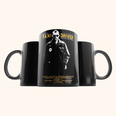 ماگ سرامیکی چاپی مدل Taxi Driver مشکی